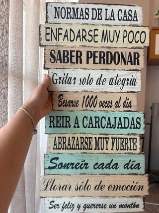 Decoración de madera Normas de la casa