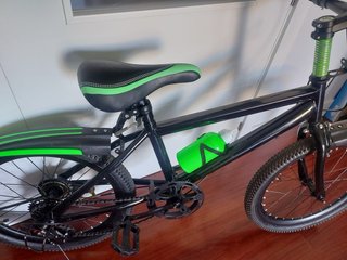 Bicicleta niño 20 negra y verde