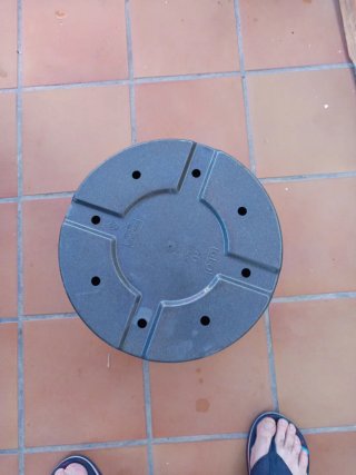 Maceta Redonda Plástico Negro Grande