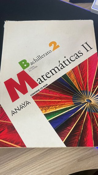 Libro de texto Matemáticas 2 de Anaya