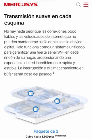 Mercusys Halo H1200g Router y Satélite Wifi