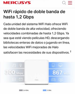 Mercusys Halo H1200g Router y Satélite Wifi