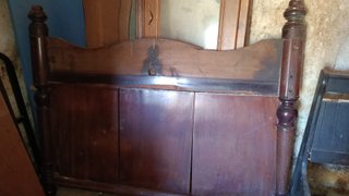 Cama  caoba antigua de madera
