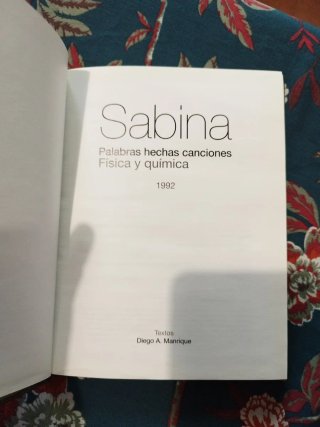 Libro Sabina: Palabras hechas canciones + CD