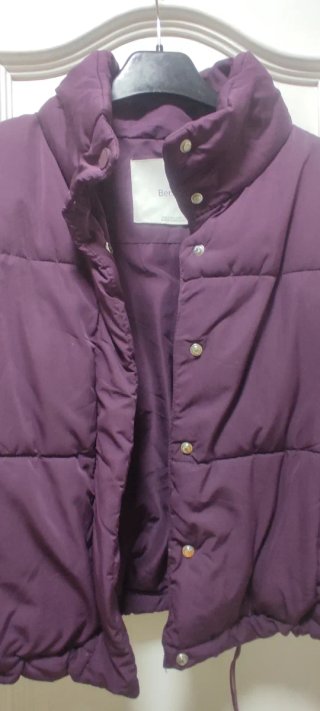 Chaquetón bomber morado