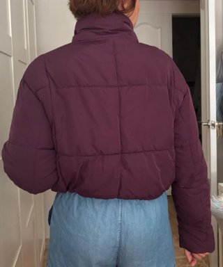 Chaquetón bomber morado