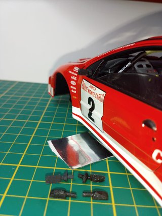 1/18 ACC 3d : 2 Retrovisores Peugeot 206 Rally WRC