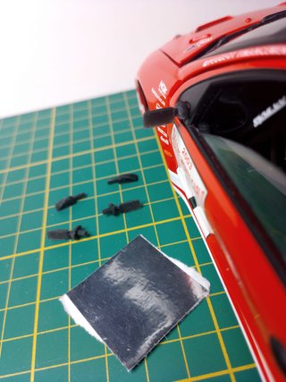 1/18 ACC 3d : 2 Retrovisores Peugeot 206 Rally WRC