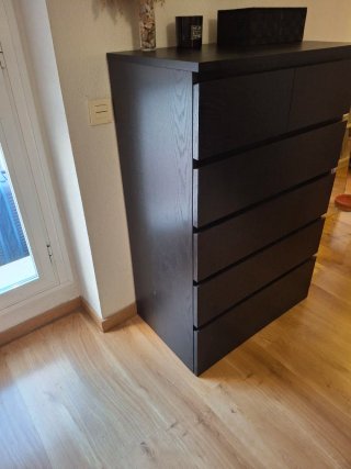 Cómoda cajonera MALM ikea