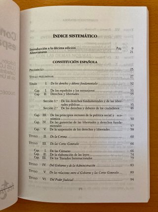 Libro Constitución Española