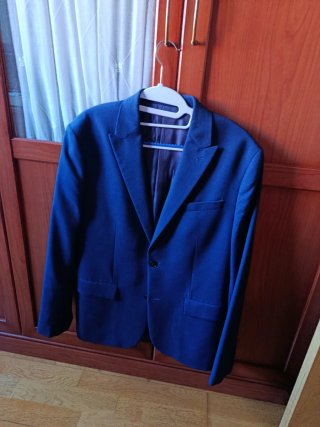 Traje Mango azul americana y pantalón