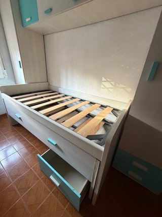 Conjunto Cama Nido 90 + 2 Armarios