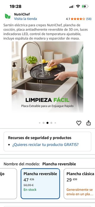 NutriChef Electric Crepe Maker / Griddle