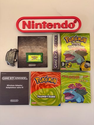 Pokémon Versione Verde Foglia GBA Completo (CIB)