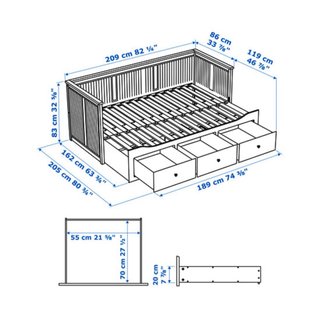 Cama nido blanca IKEA Hemnes URGE venta