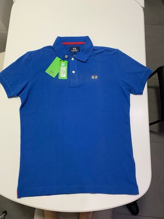 Polo marca La Martina Azul Talla M/L