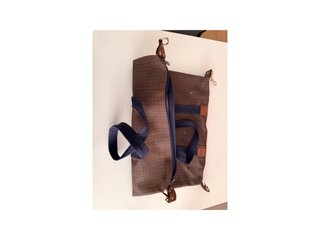 Bolso shopper Loewe cuadros marrón vintage