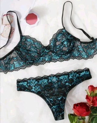Set Conjunto lencería sexy encaje S