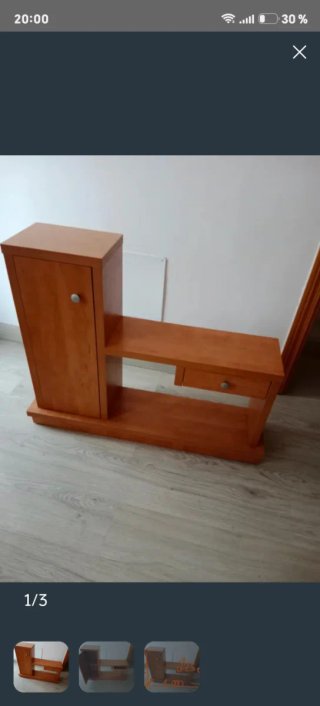 Mueble recibidor de madera