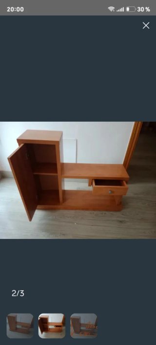 Mueble recibidor de madera
