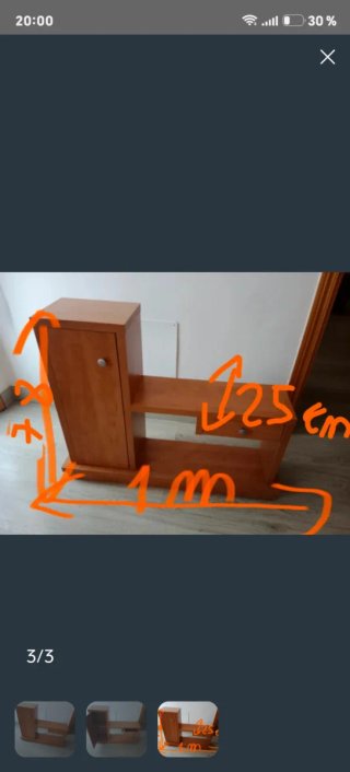Mueble recibidor de madera