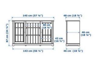 Aparador LIATORP Blanco Ikea 145x87 cm