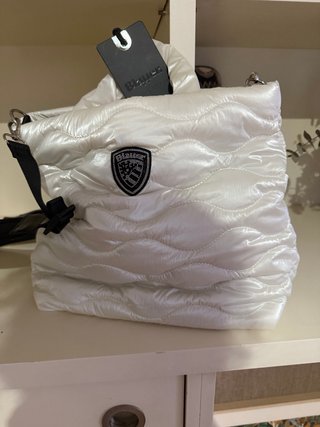 Bolso Blauer blanco acolchado