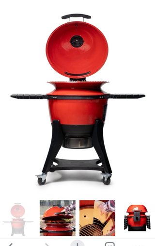 Barbacoa Kamado Kettle Joe Roja esta en CAMPOLIVAR