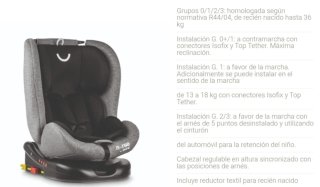 Silla Coche Jane Nurse 360° Isofix