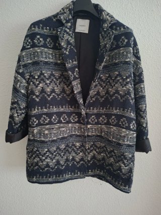 Chaquetón estampado Mango mujer