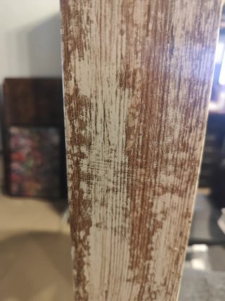 Espejo de madera rústica
