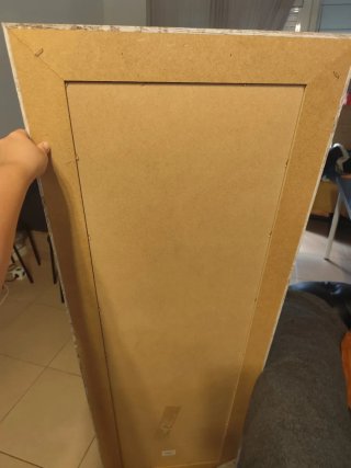 Espejo de madera rústica