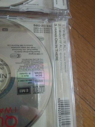 Lote CD Singles Queen The Miracle