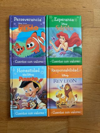 4 libros de disney