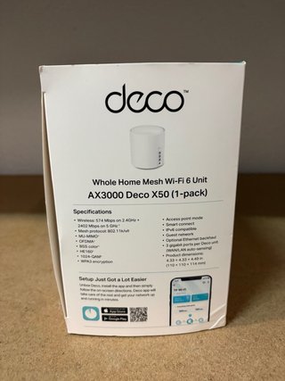 TP-Link Deco X50 WiFi 6 AX3000 Unidad