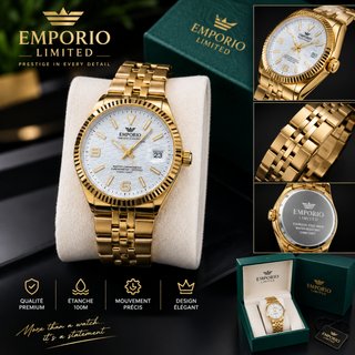 Reloj Emporio Limited Dorado Blanco