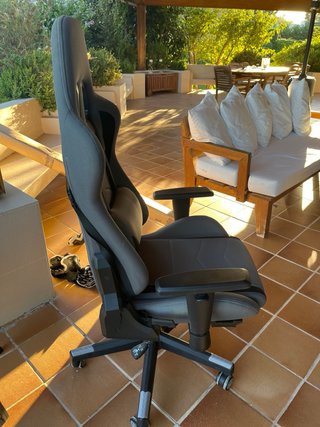 Silla Gamer Gris y Negra
