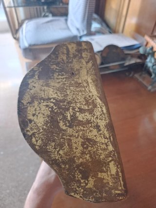 Pedestal decorativo madera dorado