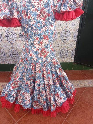 Traje Flamenca Estampado Flores
