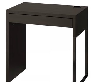 Escritorio Ikea Micke Negro/Marrón