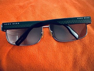 Gafas Hugo Boss Hombre Negras y Plateadas