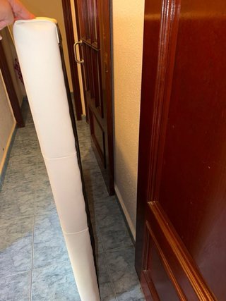 Cabezal de cama blanco polipiel
