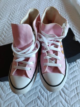 Zapatillas Converse Altas Rosas