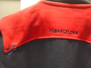 Sudadera FC Barcelona Junior Azul/Roja