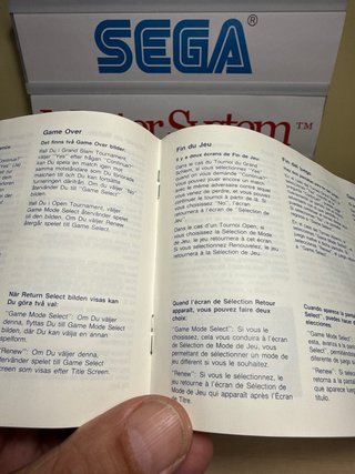 Tennis Ace Sega Master System CIB