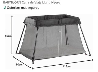 Cuna de viaje plegable Babybjorn