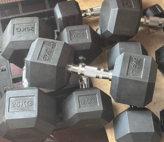 Mancuernas hexagonales 5-25 kg