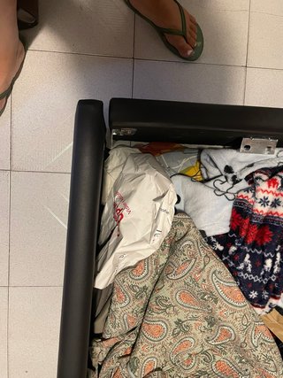 Canapé Cama 135cm (Negro/Marrón)
