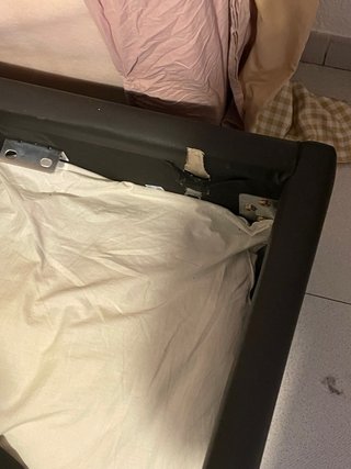 Canapé Cama 135cm (Negro/Marrón)