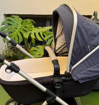Carro Silver Cross Wayfarer capazo, silla y acces.